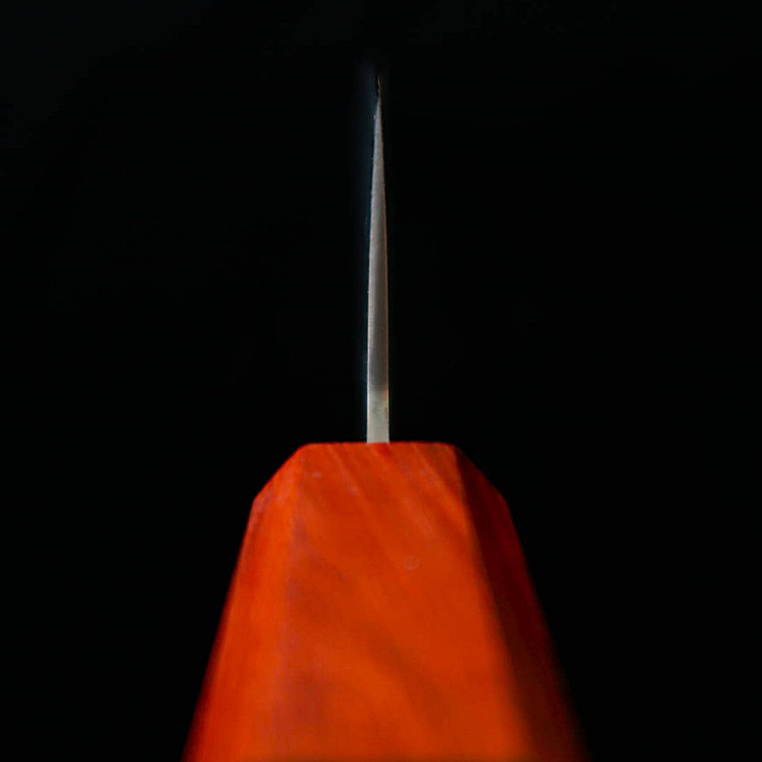 石鎚ISHIDUCHI　牛刀　VG10　67層ダマスカス　黒檀八角紫檀口　（210ｍｍ）