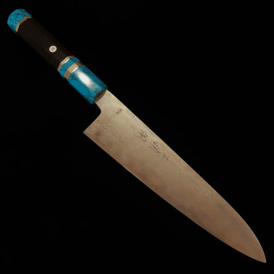 三浦佩MIURA Obidama 牛刀 VG10 ダマスカス カスタムハンドル （210mm）