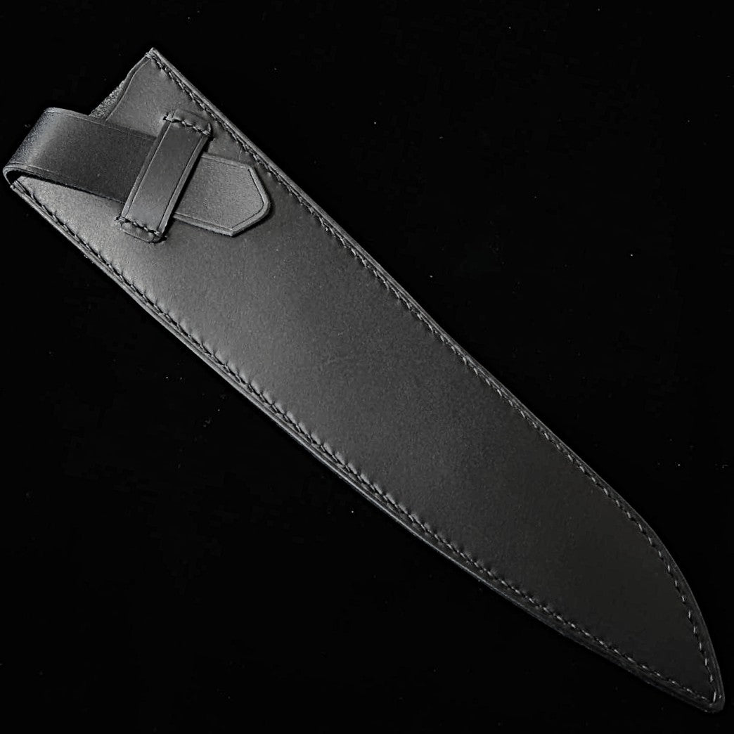 YOKU leatherworks レザーナイフシース　牛刀用　ブラック/ネイビー/キャメル（240mm）