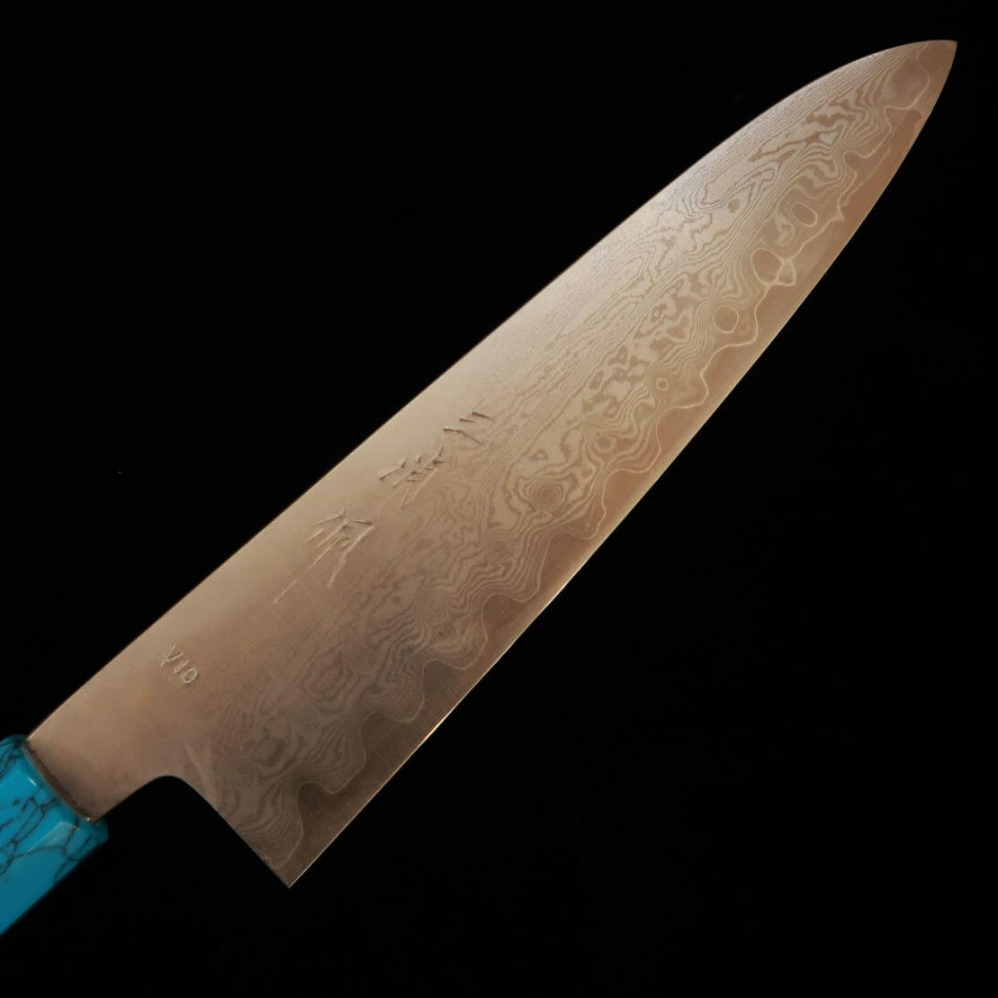 三浦佩MIURA Obidama 牛刀 VG10 ダマスカス カスタムハンドル （210mm）