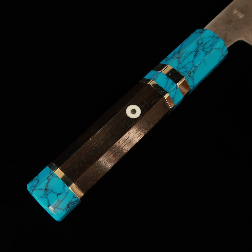 Miura佩MIURA Obidama Gyuto VG10 Damasco Cabo Customizado (210mm)