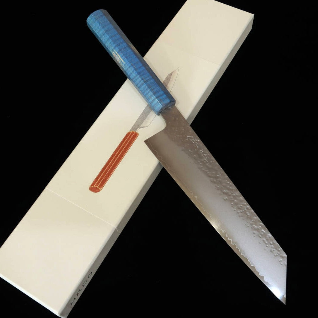 HADO Hadou Shiosai VG10, martelado, cabo em madeira estabilizada, gyuto (210 mm)