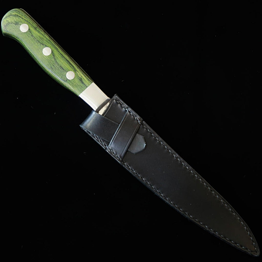 YOKU leatherworks レザーナイフシース　ペティ用　ブラック/ネイビー/キャメル（150mm）