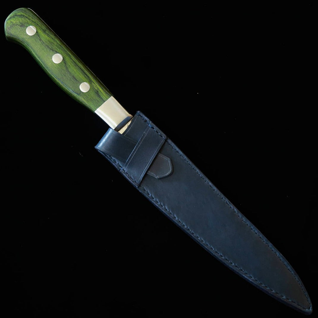 YOKU leatherworks レザーナイフシース　ペティ用　ブラック/ネイビー/キャメル（150mm）