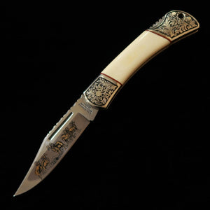 Golden Gordon Folding Knife