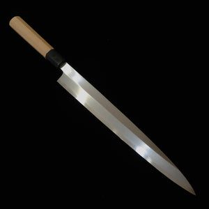 Mizuno Forgeworks Yanagiba Blade, Blue Steel No. 2, Kasumi finish with an Octagonal Magnolia Handle (170/300mm)