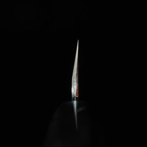 TADOKORO HAMONO Makoto Original mirror-finished Shirogami No. 2 sickle shaped Usuba and octagonal magnolia handle (195mm)
