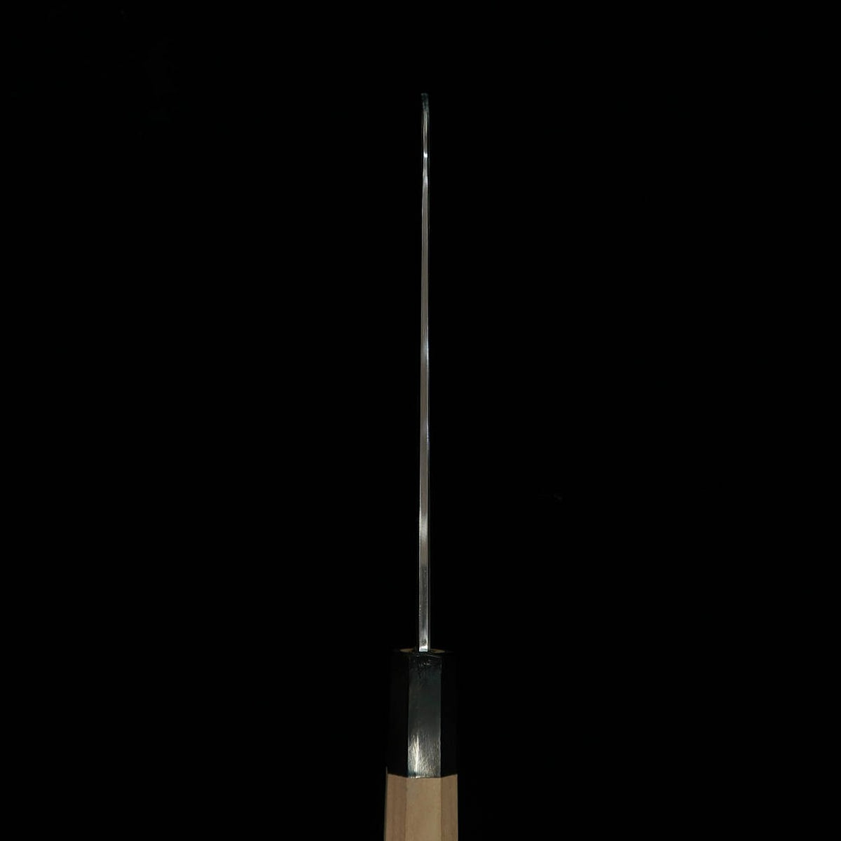 TADOKORO HAMONO Makoto Saku Miroir, acier Shirogami n°2, pour gaucher, Kama-usuba, manche octogonal en magnolia (195mm)