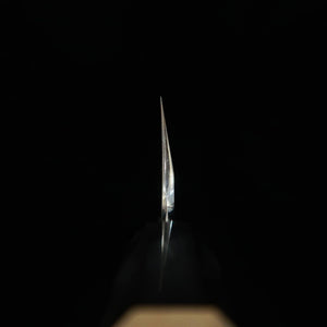 TADOKORO HAMONO Makoto Saku Miroir, acier Shirogami n°2, pour gaucher, Kama-usuba, manche octogonal en magnolia (195mm)
