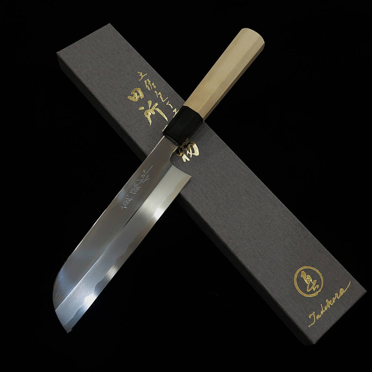 Kamagata Usuba TADOKORO HAMONO Shirogami no.2 acabado de espejo, para zurdos, mango octogonal de magnolia (195mm)