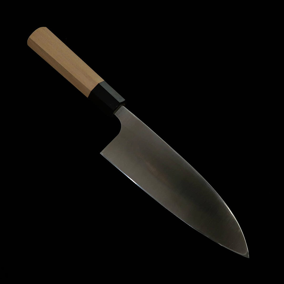 Miura Deba, Left-Handed, Ginsan, Wood Finish, Magnolia Octagonal Handle (165/180mm)