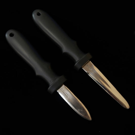 Oyster knife stainless steel with plastic handle (70/95mm)