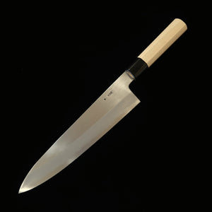 SAKAIKIKUMORI Sakai Kikumori Kikuzuki Kasumi Gyuto Shirogami #2 Cabo octogonal em magnólia (210/240 mm)