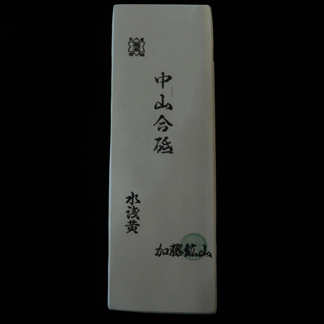 Pierre à aiguiser naturelle Nakayama, type 24, mizu-asagi, 76 × 227 × 22 mm