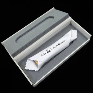 Arts & Fusion Folding Knives Ellipse Phosphorus Blue Steel Damascus (55mm)