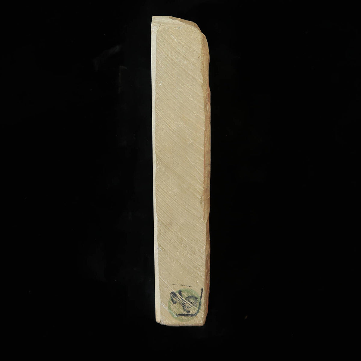 Pedra de amolar natural Umazhiyama Aoto tipo 40 vermelho‑preta rara 76×205×36mm