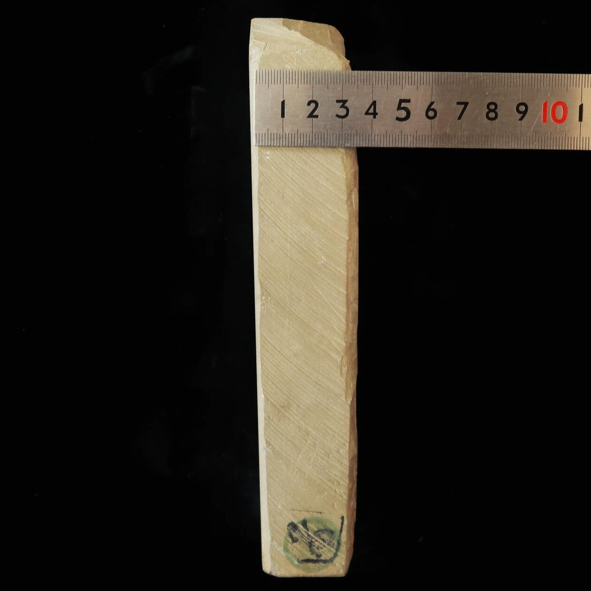 Pedra de amolar natural Umazhiyama Aoto tipo 40 vermelho‑preta rara 76×205×36mm