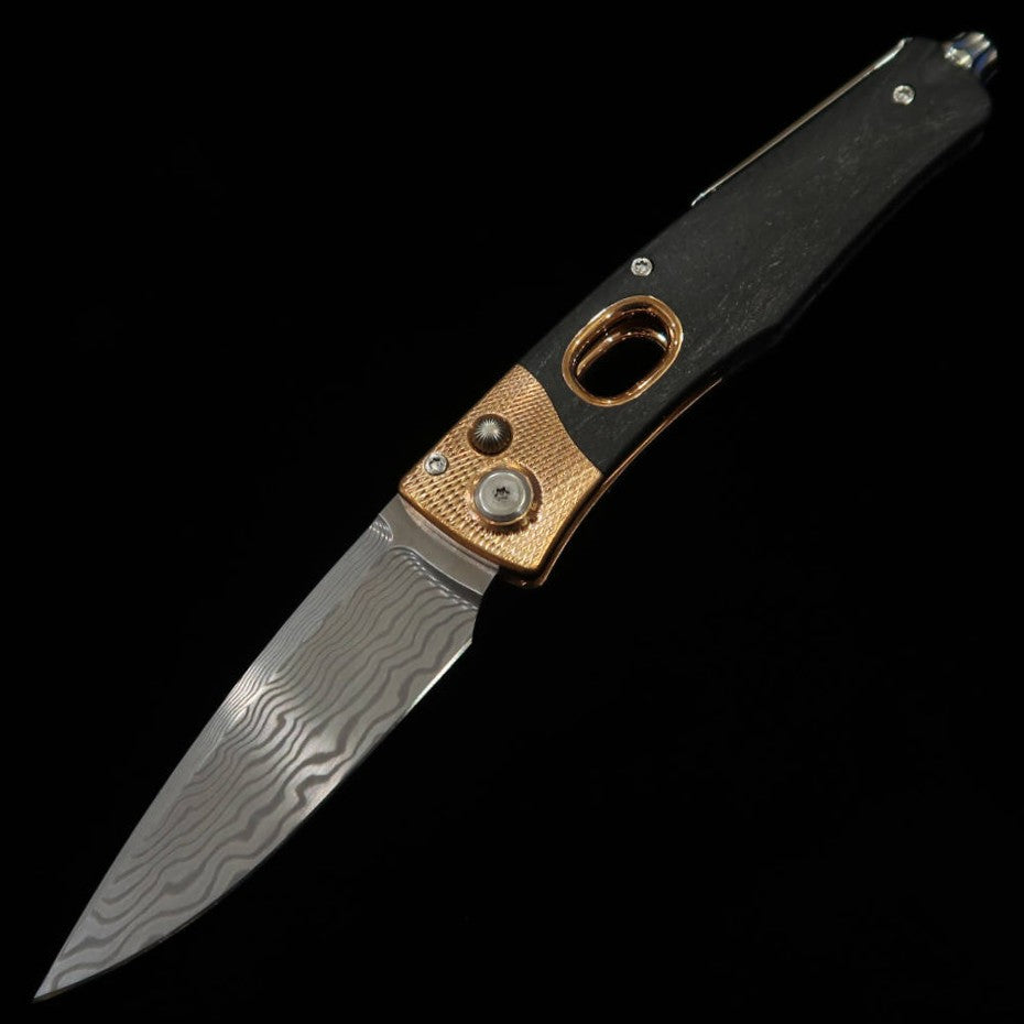 Arts&Fusion Knives ellipse Éllipse Acier au phosphore de cuivre Damas (55 mm)