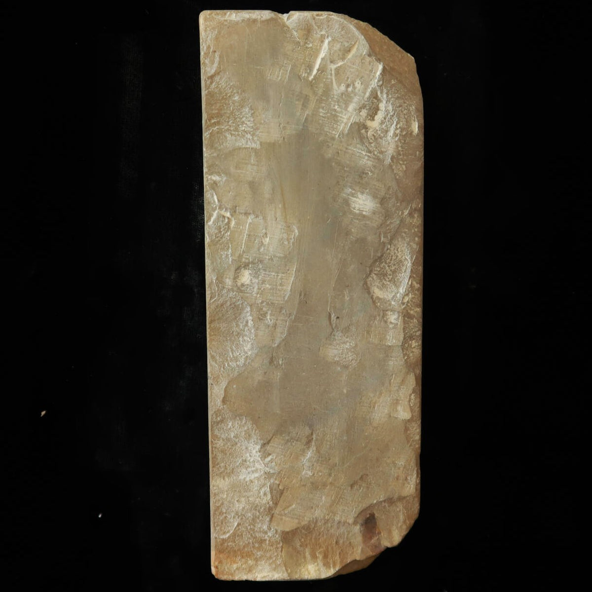 Pedra de amolar natural Umazhiyama Aoto marrom‑preta tipo 80 66×177×35mm