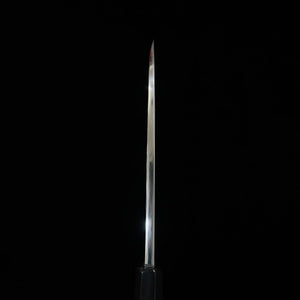 Miura Deba, Left-Handed, Ginsan, Wood Grain Finish, Ebony with Silver Handle (150mm)