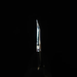 Miura Deba, Left-Handed, Ginsan, Wood Grain Finish, Ebony with Silver Handle (150mm)
