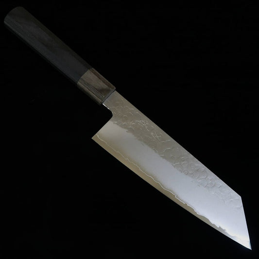 HADO HADO Shiosai SG2, martelé, manche en bois composite noir avec bague grise, Bunka (180 mm)