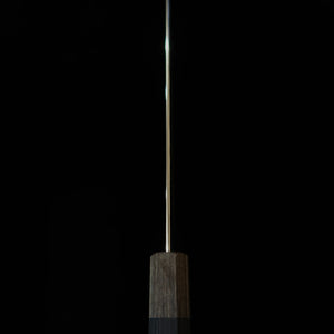 HADO Hadō Shiosai SG2, acabado martillado, mango de laminado negro, kiritsuke gyuto (210 mm)