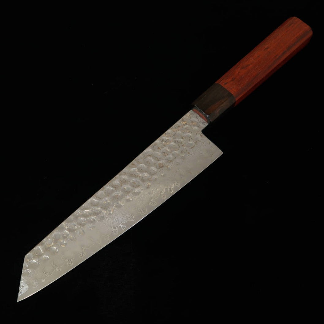 ISHIDUCHI kiritsuke, VG10, damas 67 couches, manche octogonal en palissandre avec virole en ébène noir (180 mm)
