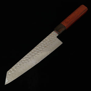ISHIDUCHI kiritsuke, VG10, damas 67 couches, manche octogonal en palissandre avec virole en ébène noir (180 mm)