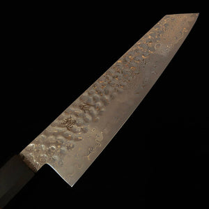 ISHIDUCHI kiritsuke, VG10, damas 67 couches, manche octogonal en palissandre avec virole en ébène noir (180 mm)