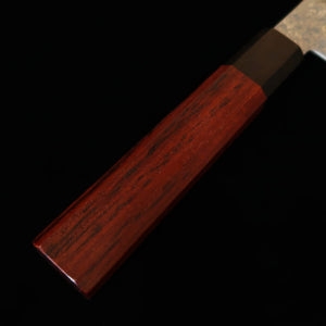 ISHIDUCHI kiritsuke, VG10, damas 67 couches, manche octogonal en palissandre avec virole en ébène noir (180 mm)