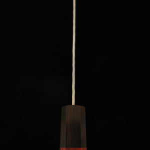 ISHIDUCHI kiritsuke, VG10, damas 67 couches, manche octogonal en palissandre avec virole en ébène noir (180 mm)