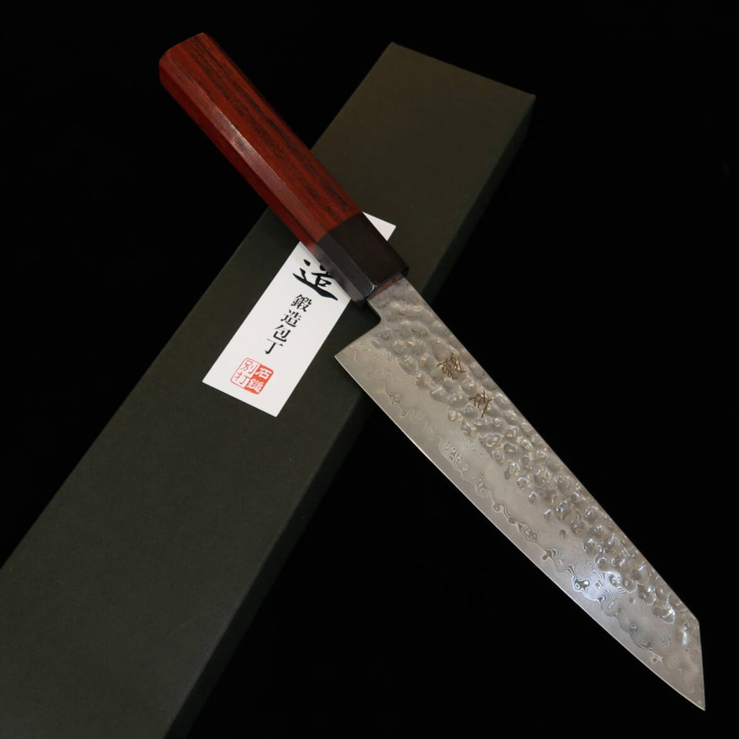 Ishiduchi ISHIDUCHI kiritsuke VG10, damasco de 67 capas, mango octogonal de palisandro con virola de ébano (180 mm)