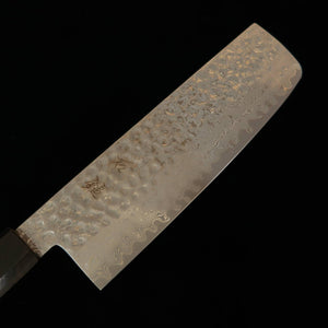 ISHIDUCHI Nakiri VG10 67-layer Damascus Rose Octagonal Ebony Handle (165mm)