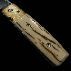 Takeda Hamono TAKEDA Forja artesanal Bitchu, obra de Inagaki, tipo Bitchu, navaja plegable liner lock A Mammut Acero Hitachi Aogami Super