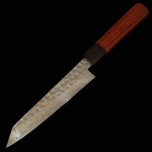 Ishiduchi Kiritsuke Petty Knife VG10 67-Layer Damascus Rose Octagonal Ebony Handle (145mm)