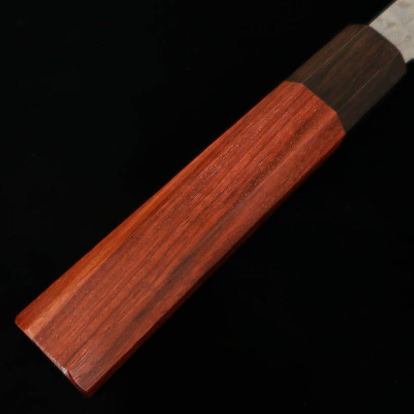 Ishiduchi Kiritsuke Petty Knife VG10 67-Layer Damascus Rose Octagonal Ebony Handle (145mm)