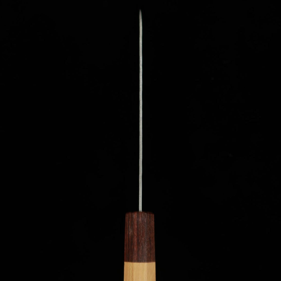 三浦MIURA 三徳 スウェーデン鋼　梨地　ダマスカス　欅八角柄（165mm）