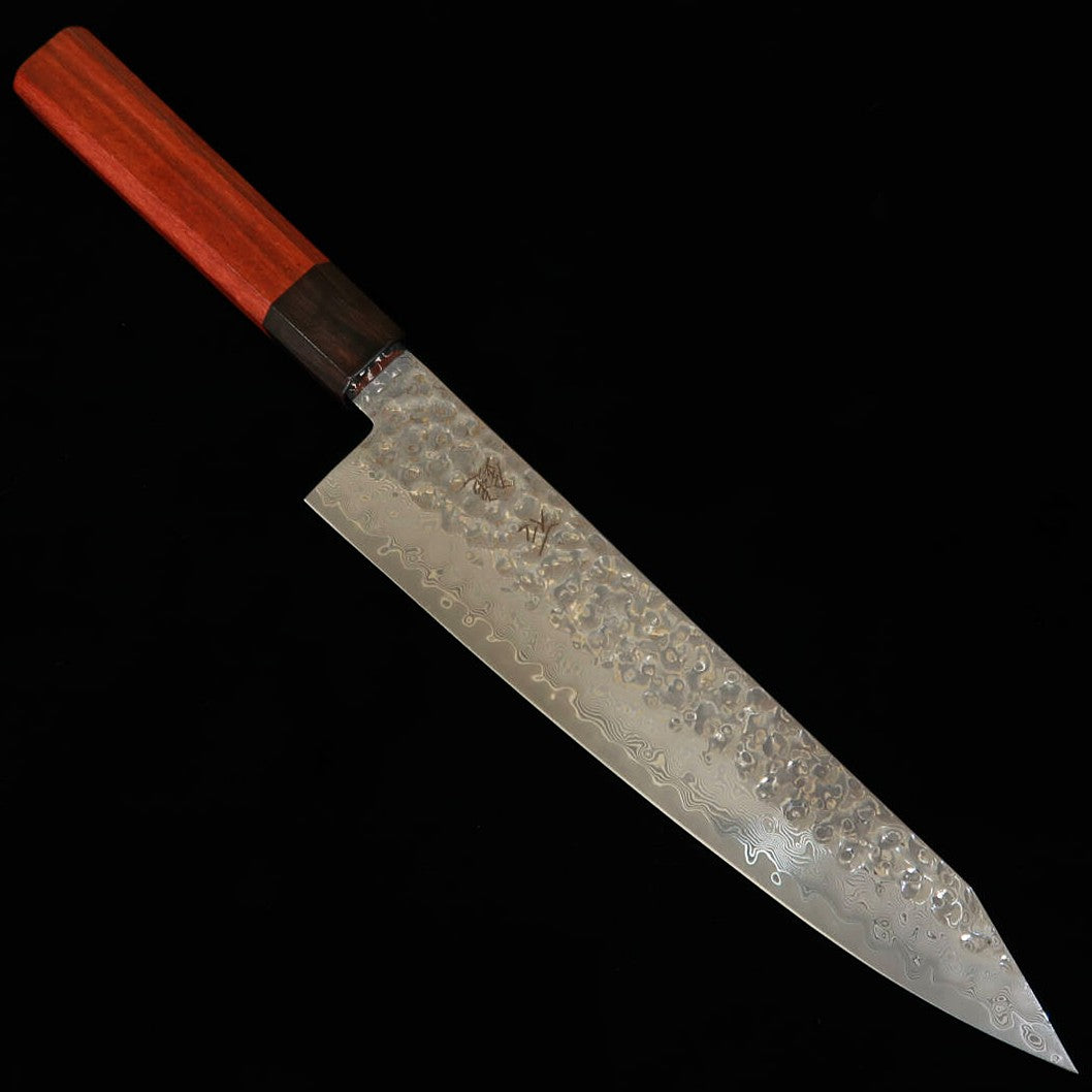 Ishiduchi ISHIDUCHI Kirituke Gyuto VG10 Damasco de 67 capas mango octogonal de palisandro con virola de ébano (210 mm)