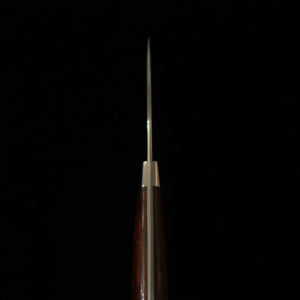 Cuchillo de funda YUTA KATAYAMA "Martín Pescador" VG10 Damasco, mango de ironwood (73mm)