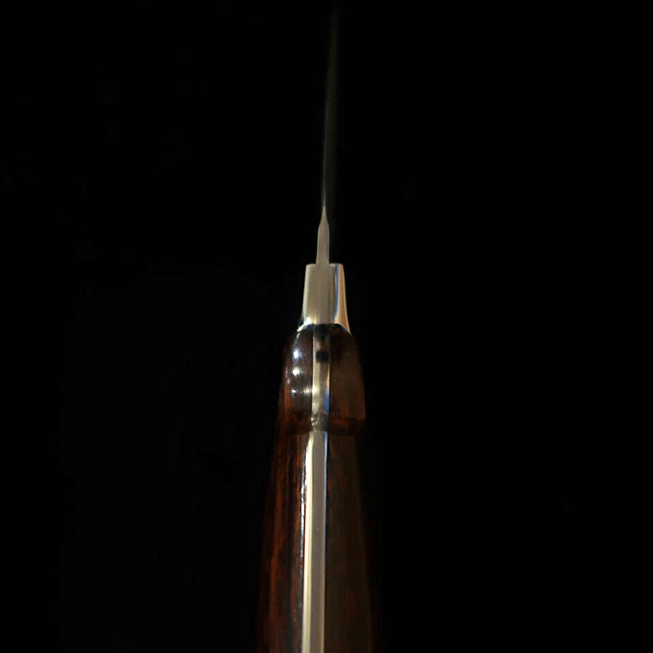 Yuta Katayama "Kawasemi" Caping VG10 Damasco de Níquel Ironwood (73mm)