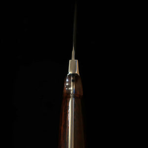 Cuchillo de funda YUTA KATAYAMA "Martín Pescador" VG10 Damasco, mango de ironwood (73mm)