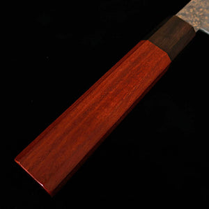 Ishiduchi Kiritsuke Gyuto VG10 67-Layer Damascus Rose Octagonal Blackwood Ferrule (210mm)