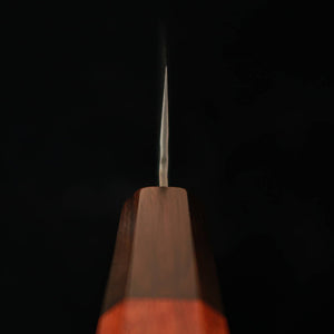 Ishiduchi Kiritsuke Gyuto VG10 67-Layer Damascus Rose Octagonal Blackwood Ferrule (210mm)