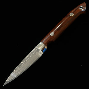Yuta Katayama "Kawasemi" Spear VG10 Damasco de Níquel Ironwood (73mm)