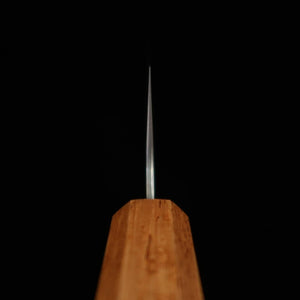 MIURA Santoku Aço Sueco Nashiji Damasco Cabo Octogonal com Laca Queimada (165mm)