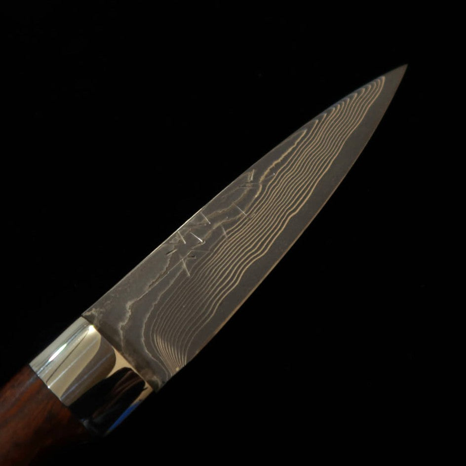Yuta Katayama "Kawasemi" Spear VG10 Damasco de Níquel Ironwood (73mm)