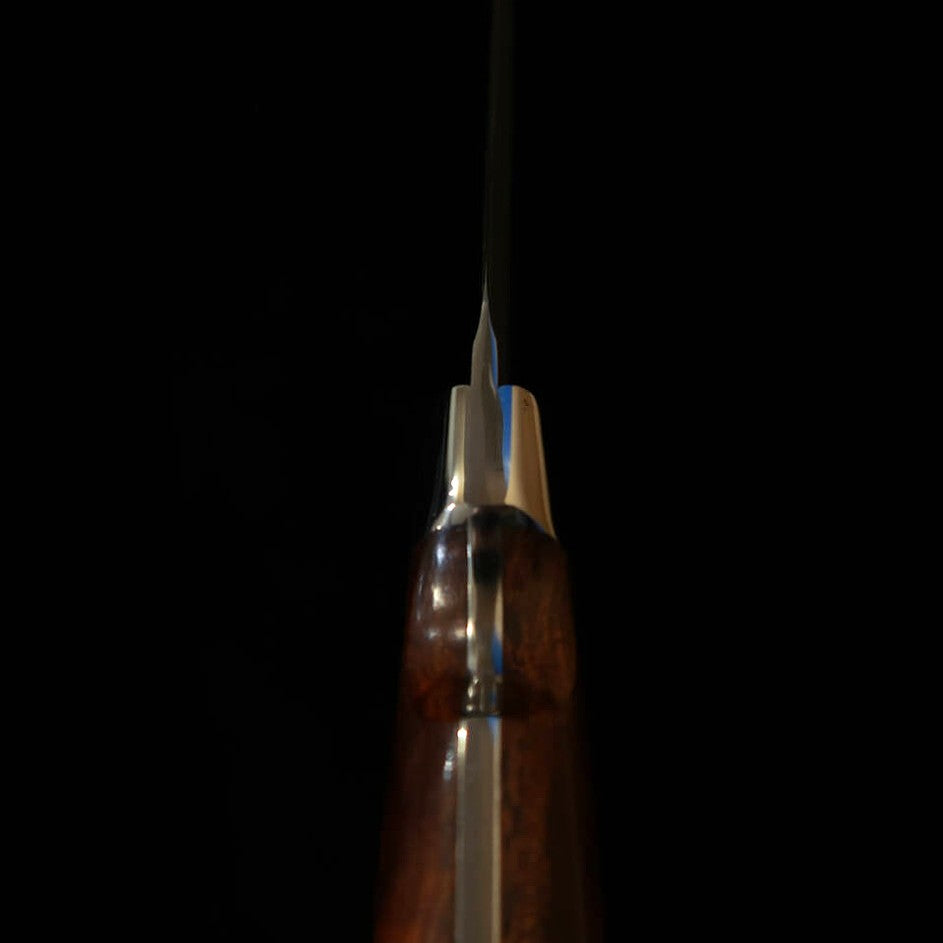 Yuta Katayama "Kawasemi" Spear VG10 Damasco de Níquel Ironwood (73mm)