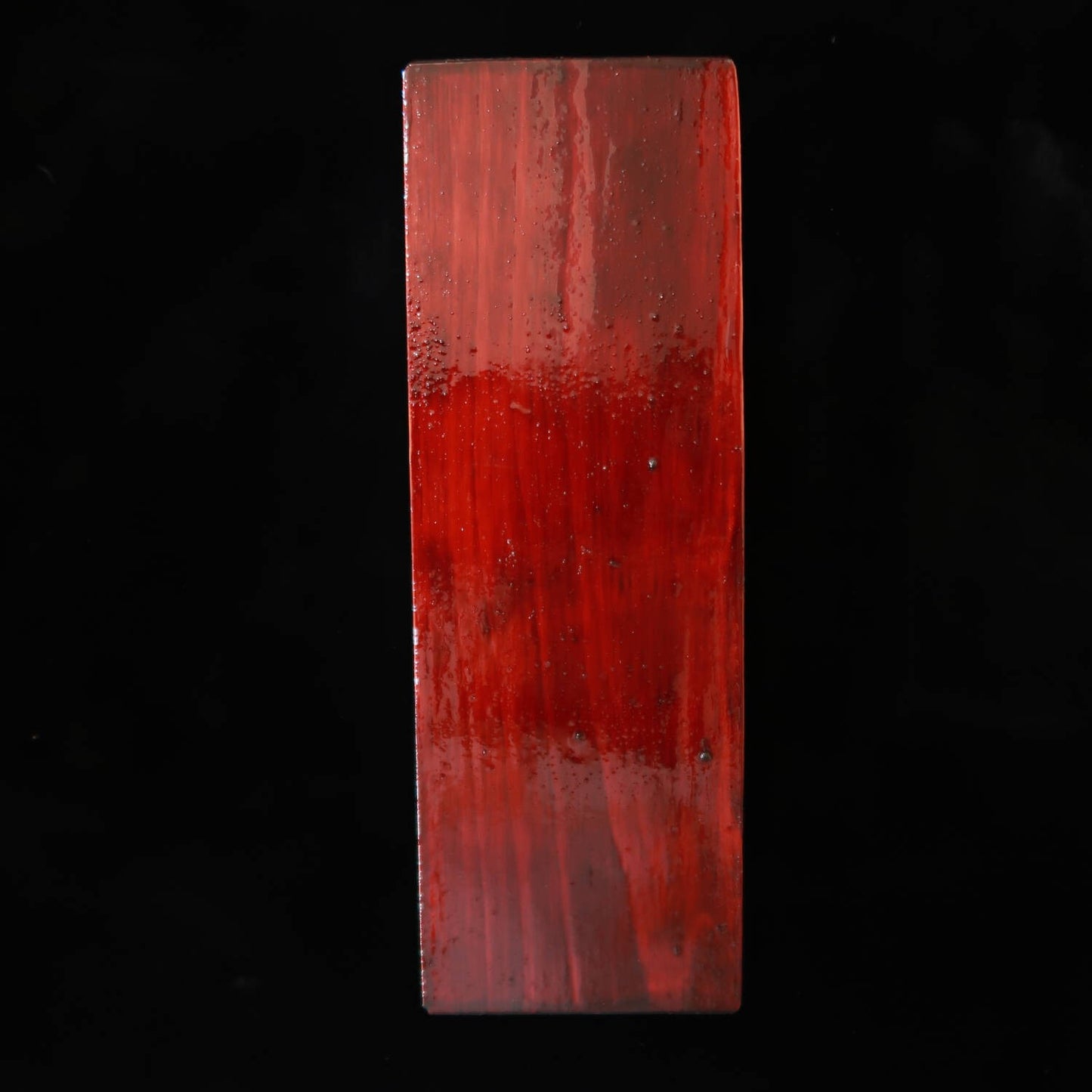 天然砥石　奥殿 合砥 コッパ 台付き 　60×151×22mm