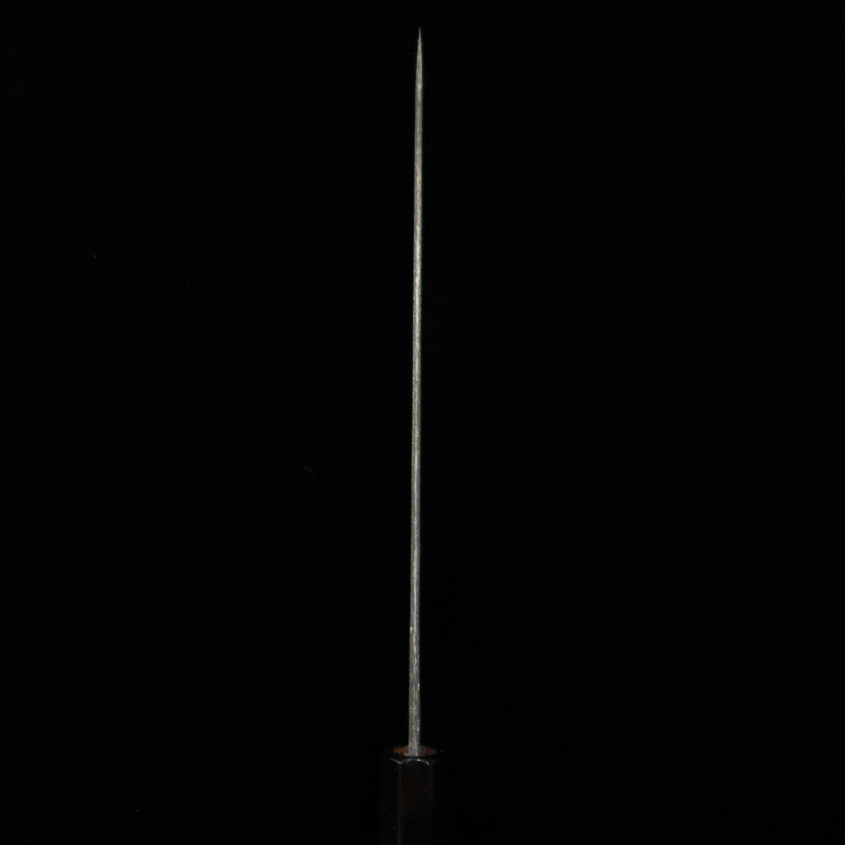 MIURA Itadaki, couteau de chef, acier Shirogami n°2, finition noire, manche custom (240 mm)